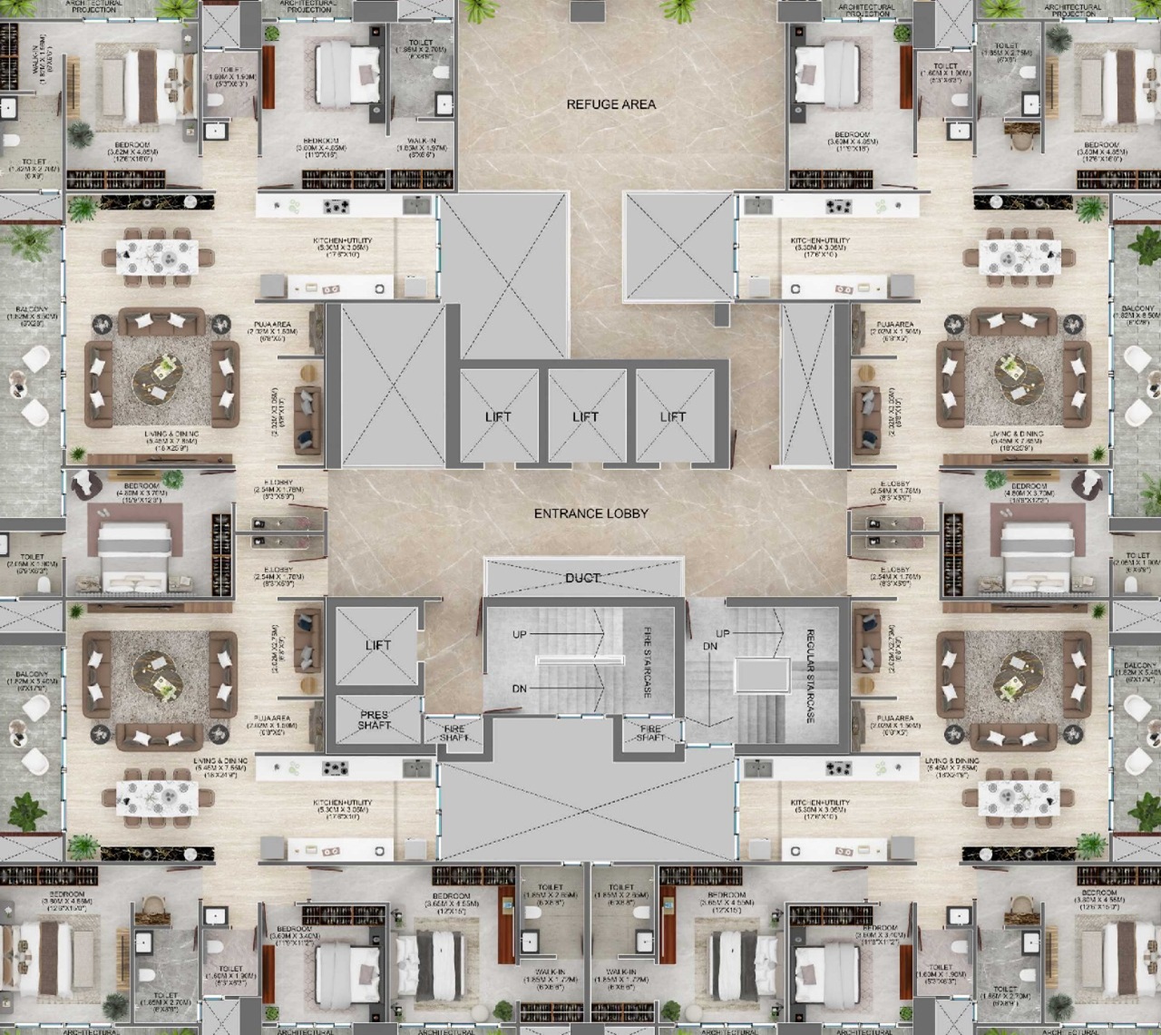 2 BHK Plan